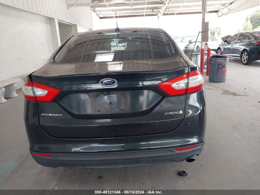 2014 Ford Fusion S Hybrid VIN: 3FA6P0UU7ER359961 Lot: 40121346