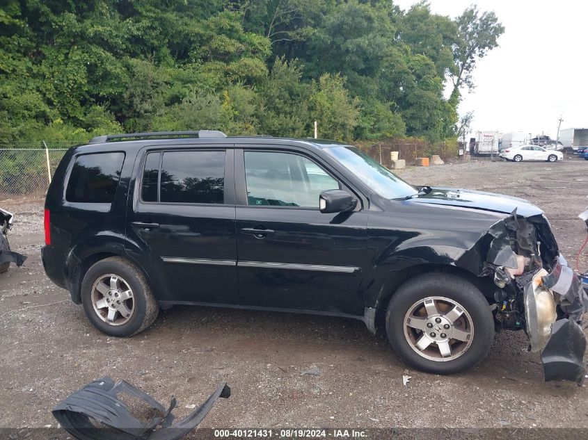 2010 Honda Pilot Touring VIN: 5FNYF4H96AB010093 Lot: 40121431