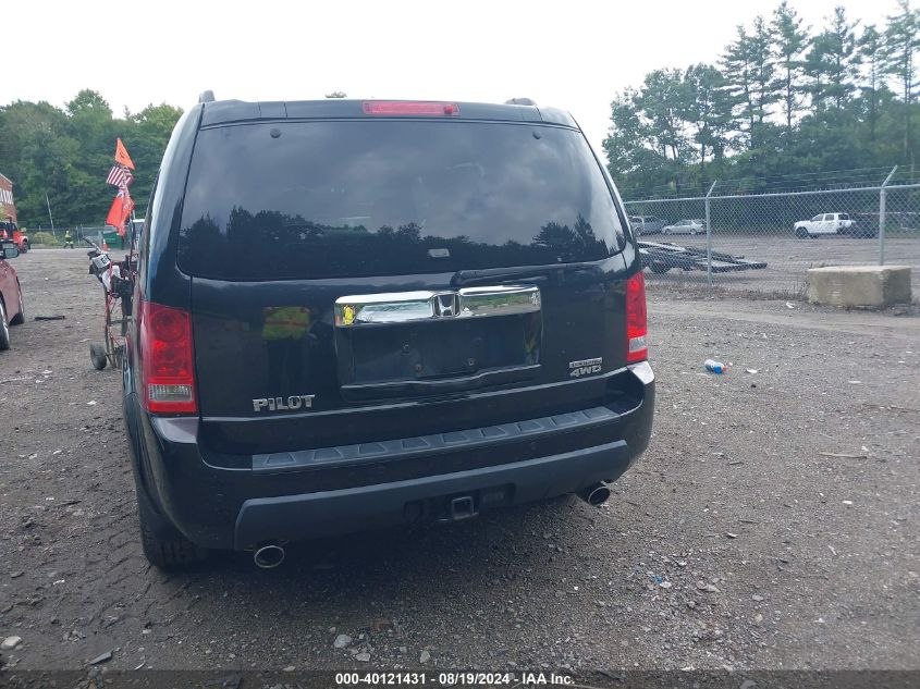 2010 Honda Pilot Touring VIN: 5FNYF4H96AB010093 Lot: 40121431