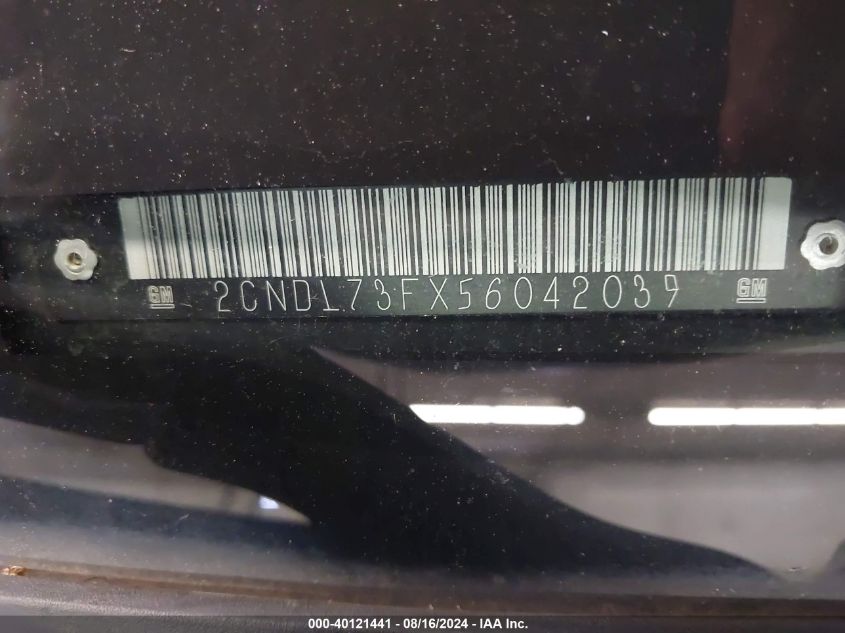 2CNDL73FX56042039 2005 Chevrolet Equinox Lt