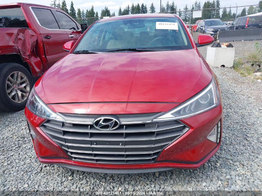 2019 Hyundai Elantra Sel VIN: KMHD84LF0KU779621 Lot: 40121451