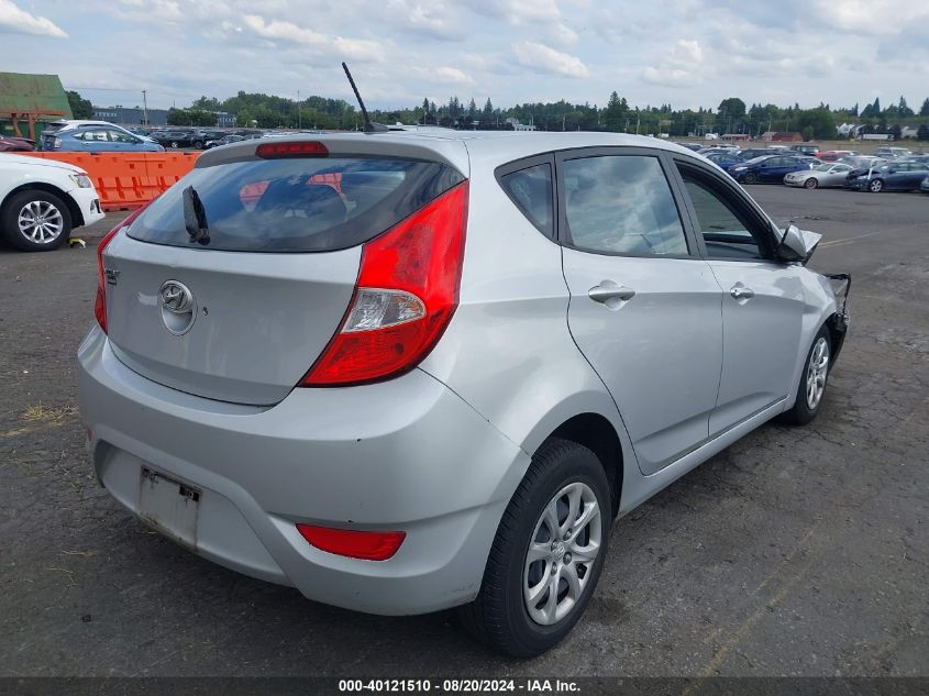 2014 Hyundai Accent Gs VIN: KMHCT5AE3EU173728 Lot: 40121510