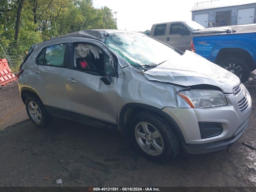 2015 Chevrolet Trax 1Ls VIN: KL7CJPSB7FB182968 Lot: 40121591