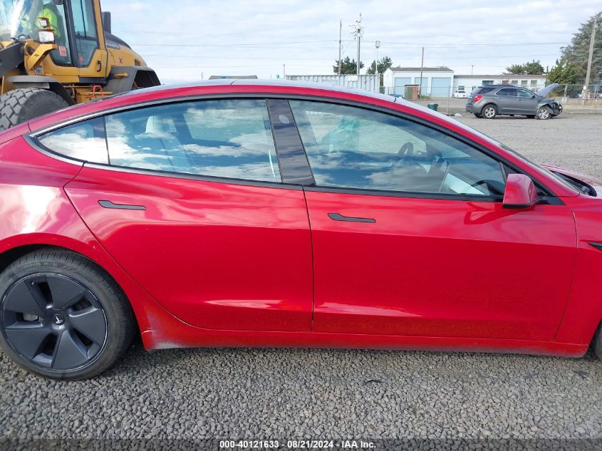 2021 Tesla Model 3 Long Range Dual Motor All-Wheel Drive VIN: 5YJ3E1EB7MF055342 Lot: 40121633