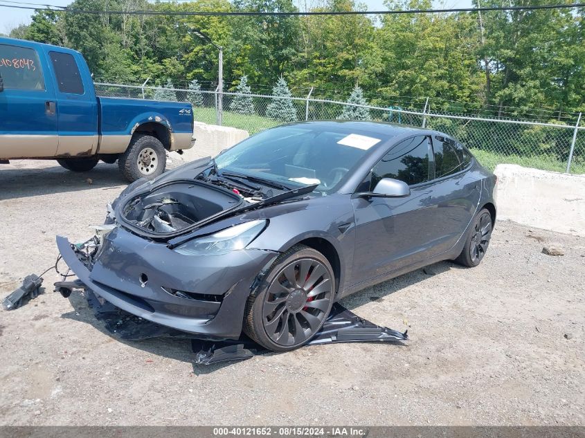 VIN 5YJ3E1EC5PF595284 2023 Tesla Model 3, Performan... no.2