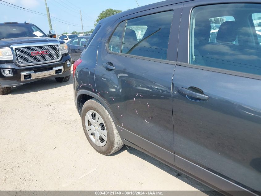 2016 Chevrolet Trax 1Ls VIN: 3GNCJKSB6GL114609 Lot: 40121740