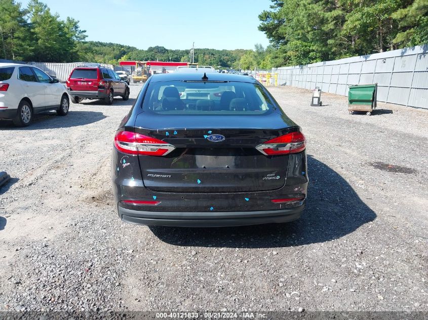 2019 Ford Fusion Hybrid Se VIN: 3FA6P0LU3KR212856 Lot: 40121833