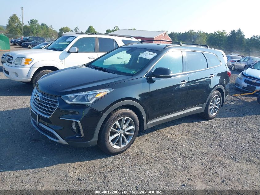 2017 Hyundai Santa Fe Se VIN: KM8SN4HF5HU244169 Lot: 40122065