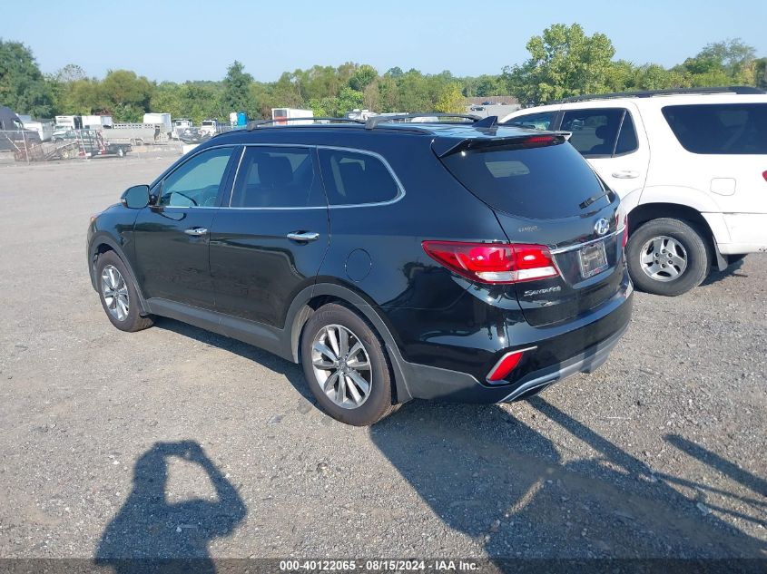 2017 Hyundai Santa Fe Se VIN: KM8SN4HF5HU244169 Lot: 40122065