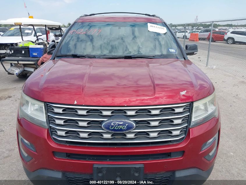 2016 Ford Explorer Xlt VIN: 1FM5K7D88GGD01167 Lot: 40122199