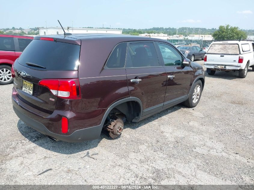 2015 Kia Sorento Lx VIN: 5XYKT3A64FG660002 Lot: 40122227