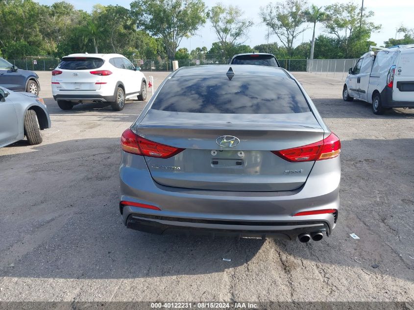 2017 Hyundai Elantra Sport VIN: KMHD04LB1HU355748 Lot: 40122231