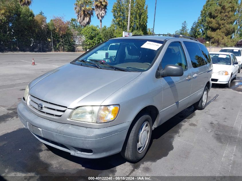 2001 Toyota Sienna Le VIN: 4T3ZF13C31U393913 Lot: 40122240