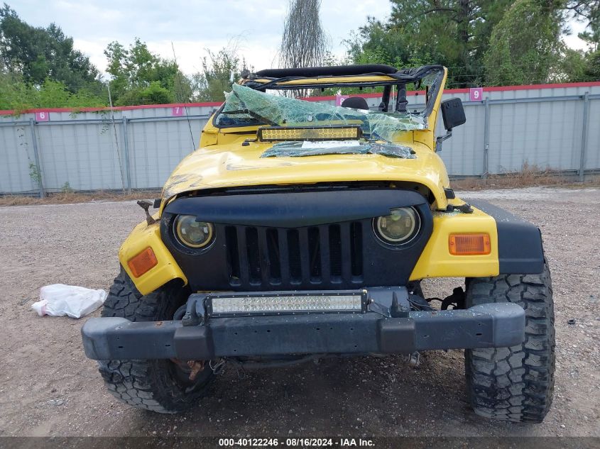 2002 Jeep Wrangler / Tj Sport VIN: 1J4FA49S52P703262 Lot: 40122246