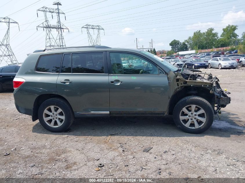 2013 Toyota Highlander Base Plus V6 VIN: 5TDBK3EH4DS192934 Lot: 40122282