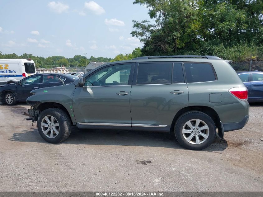 2013 Toyota Highlander Base Plus V6 VIN: 5TDBK3EH4DS192934 Lot: 40122282