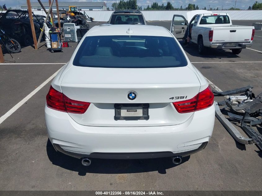 2014 BMW 435I xDrive VIN: WBA3R5C58EK187374 Lot: 40122356