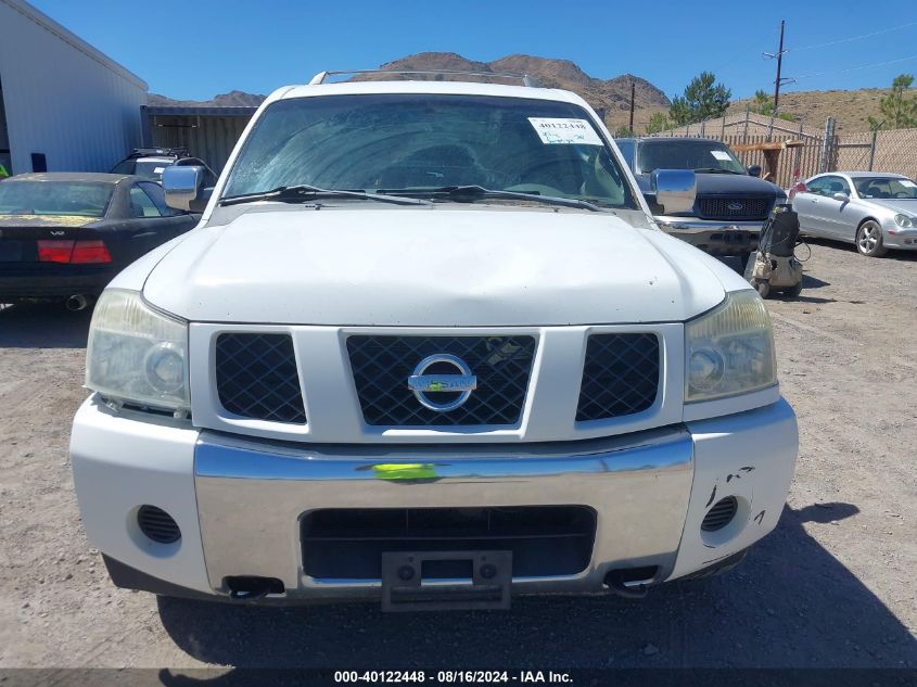 2004 Nissan Pathfinder Armada Se VIN: 5N1AA08B74N740186 Lot: 40122448