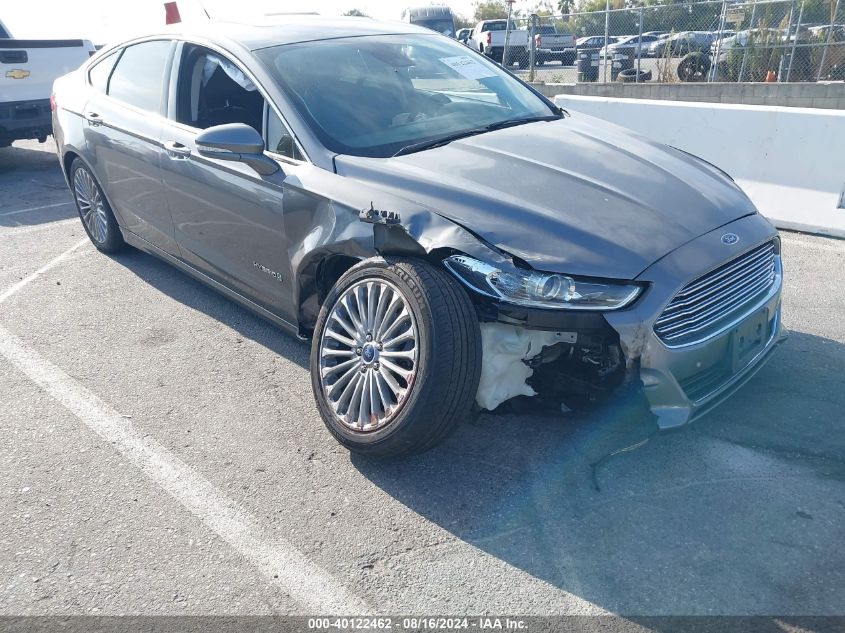 2014 Ford Fusion Hybrid Titanium VIN: 3FA6P0RU1ER366431 Lot: 40122462