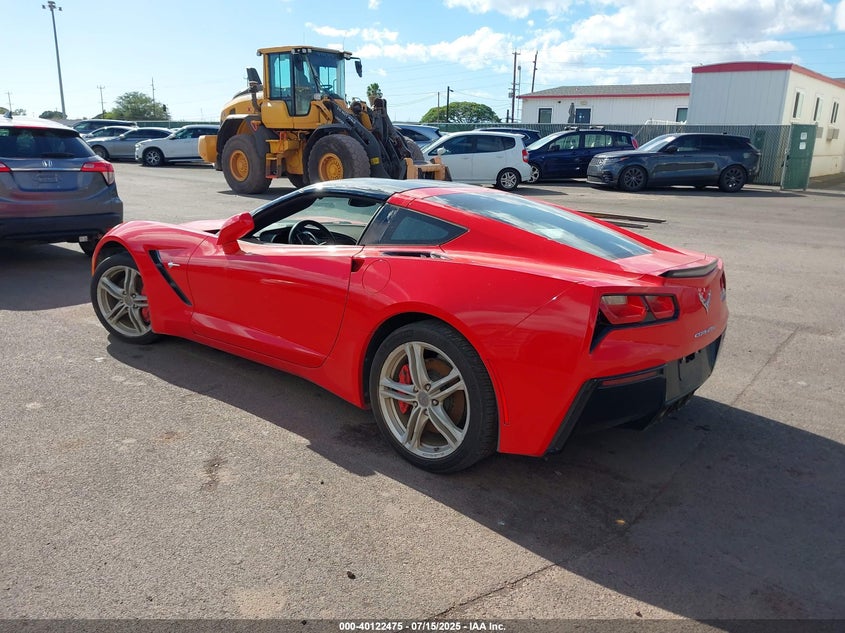 Vin: 1g1yb2d72g5111686, lot: 40610205, chevrolet corvette stingray 20163