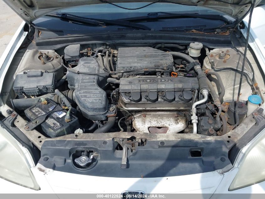 2003 Honda Civic Lx VIN: 2HGES16573H528483 Lot: 40122524