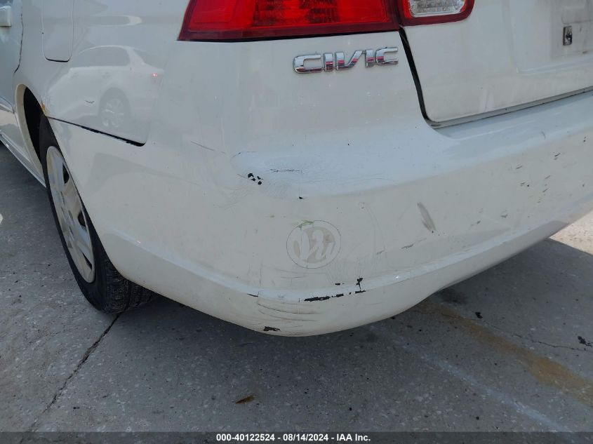 2003 Honda Civic Lx VIN: 2HGES16573H528483 Lot: 40122524