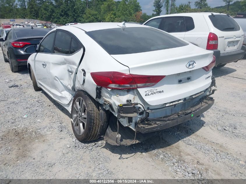 2017 Hyundai Elantra Limited VIN: 5NPD84LF9HH028797 Lot: 40122556