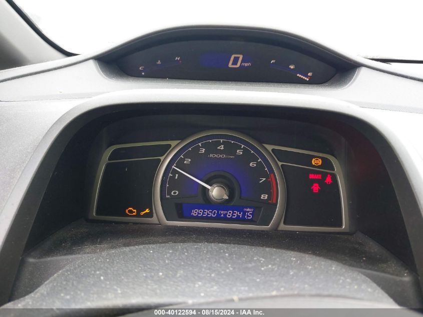 2008 Honda Civic Lx VIN: 2HGFA155X8H525268 Lot: 40122594