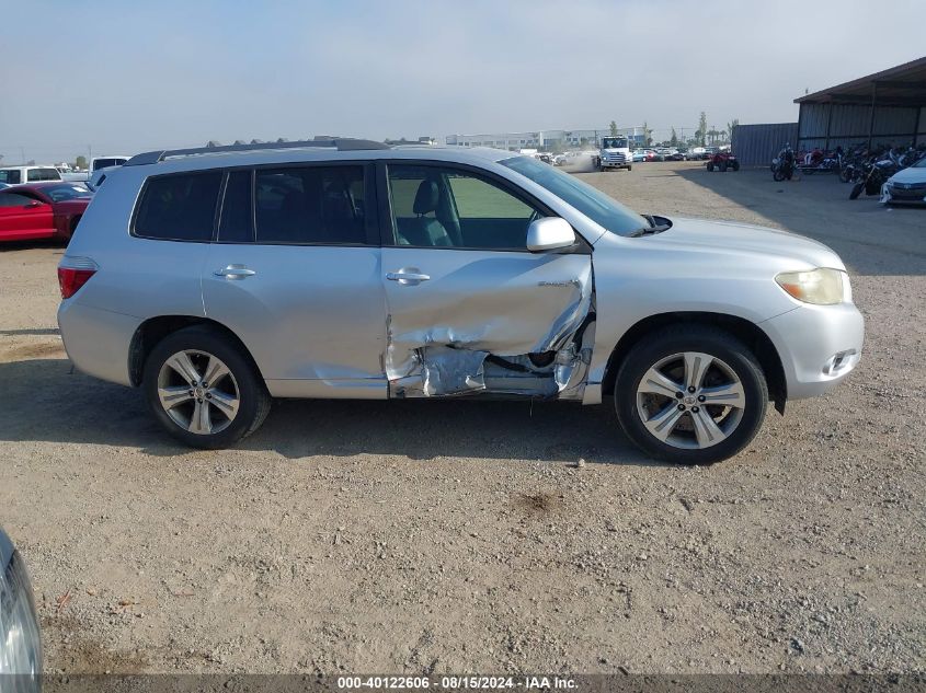 2008 Toyota Highlander Sport VIN: JTEDS43A182029977 Lot: 40122606