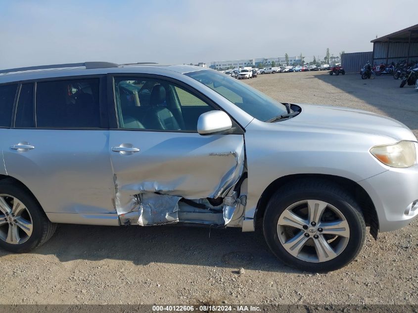 2008 Toyota Highlander Sport VIN: JTEDS43A182029977 Lot: 40122606