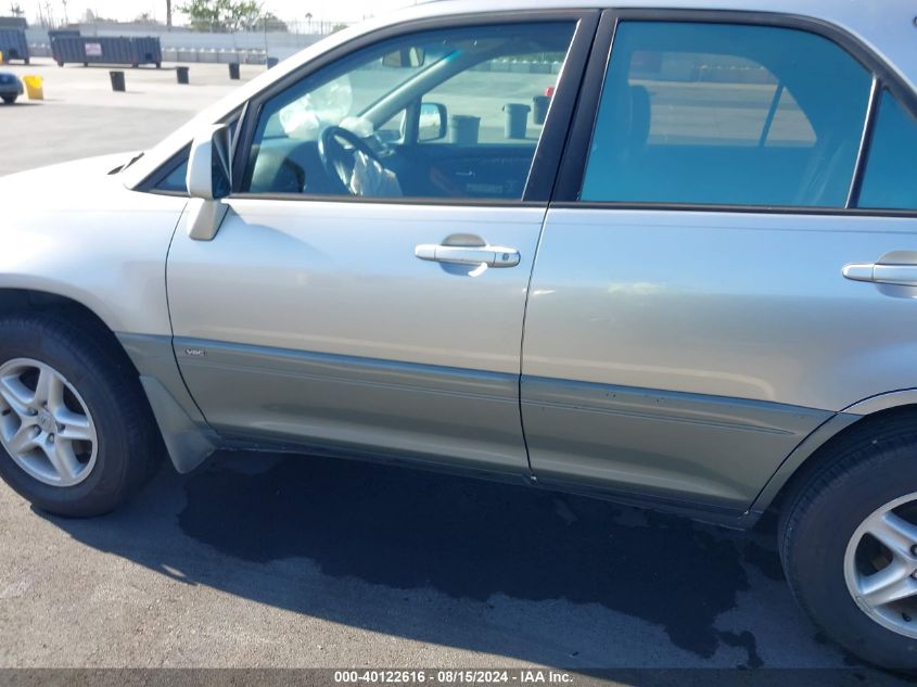 2001 Lexus Rx 300 VIN: JTJGF10U410087227 Lot: 40122616