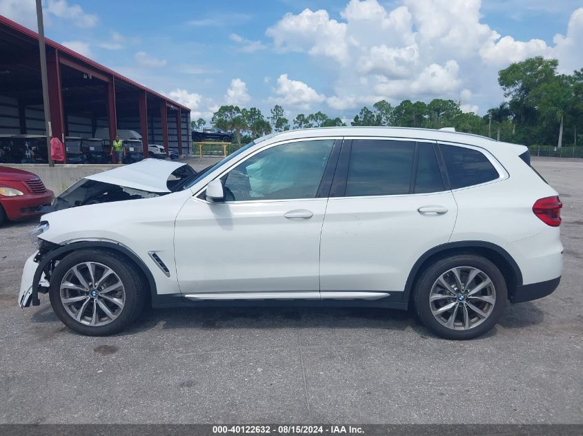 2019 BMW X3 xDrive30I VIN: 5UXTR9C58KLR03527 Lot: 40122632