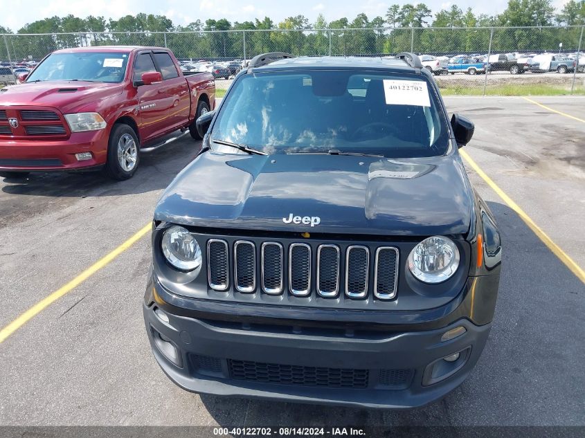 2018 Jeep Renegade Latitude Fwd VIN: ZACCJABBXJPJ52956 Lot: 40122702
