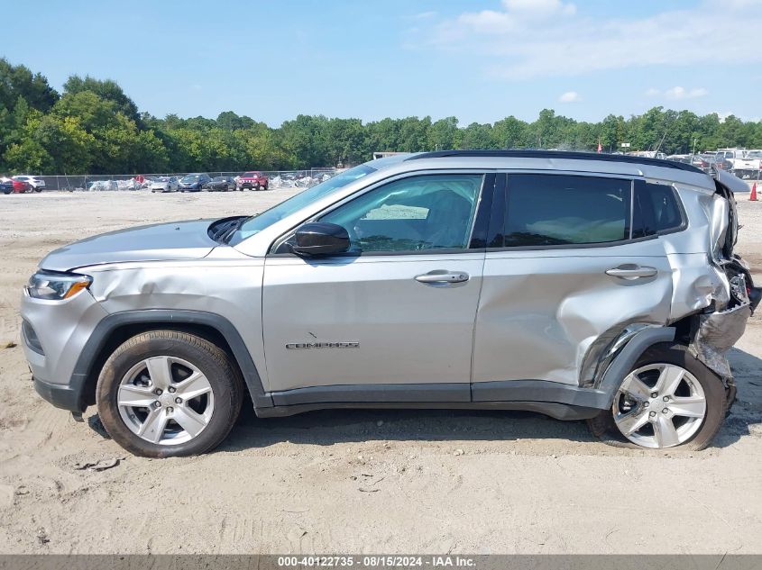 2022 Jeep Compass Latitude Fwd VIN: 3C4NJCBB8NT197979 Lot: 40122735