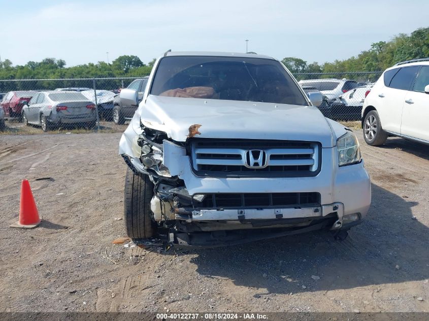 2006 Honda Pilot Ex-L VIN: 5FNYF28686B046417 Lot: 40122737