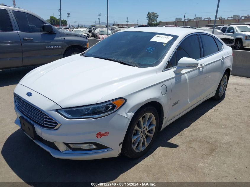 2017 FORD FUSION ENERGI SE LUXURY - 3FA6P0PU6HR329589