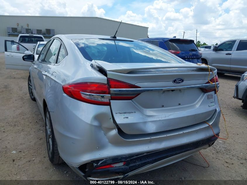 2017 Ford Fusion Se VIN: 3FA6P0H96HR216140 Lot: 40122799