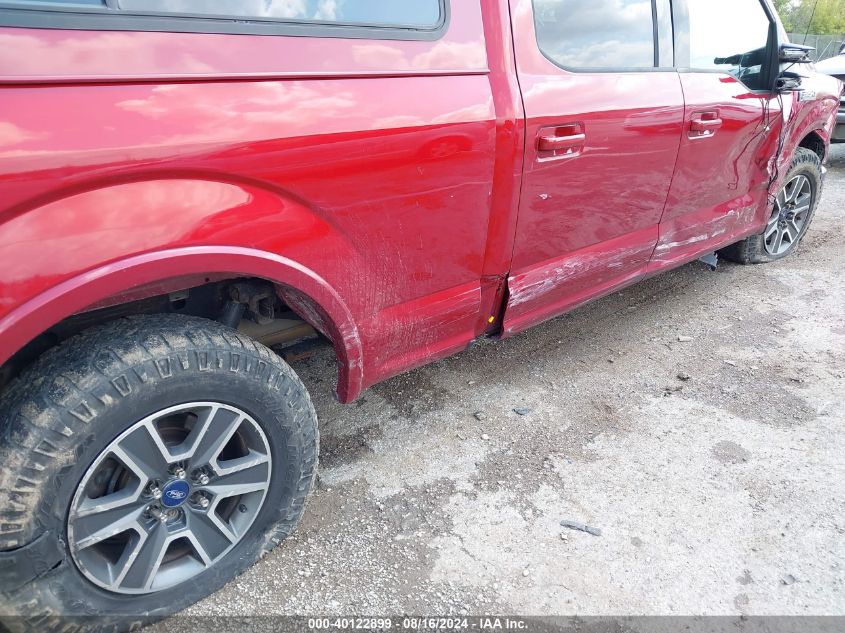 2016 Ford F-150 Supercrew VIN: 1FTFW1EG8GKD71815 Lot: 40122899