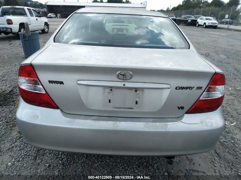 2003 Toyota Camry Se V6 VIN: 4T1BF32K93U058012 Lot: 40122909