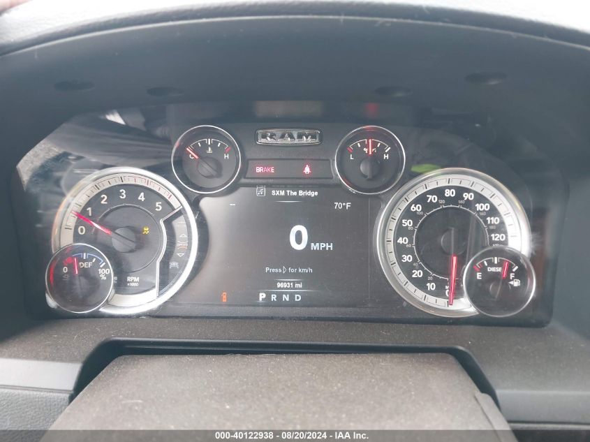 2018 Ram 2500 Laramie 4X4 6'4 Box VIN: 3C6UR5FL0JG350576 Lot: 40122938