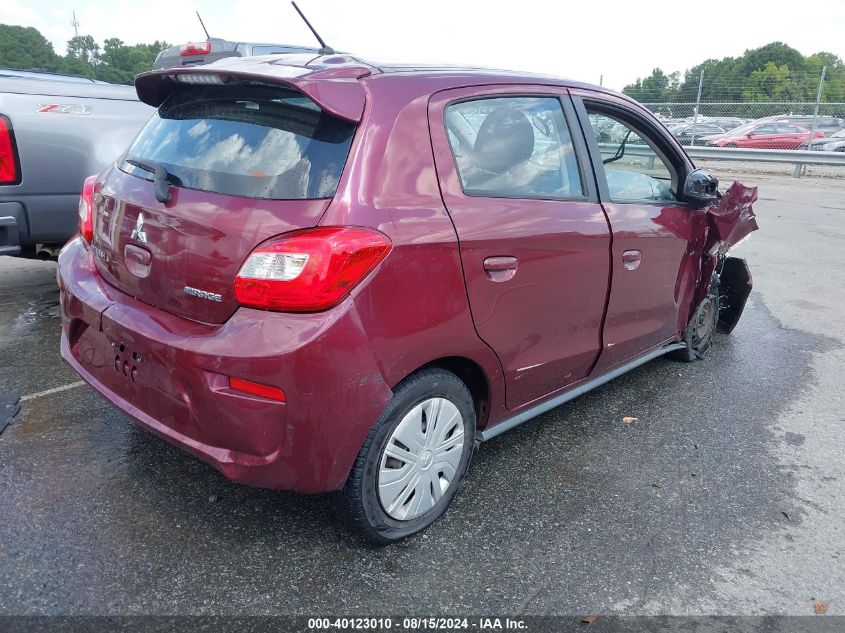 2017 Mitsubishi Mirage Es VIN: ML32A3HJ7HH010805 Lot: 40123010