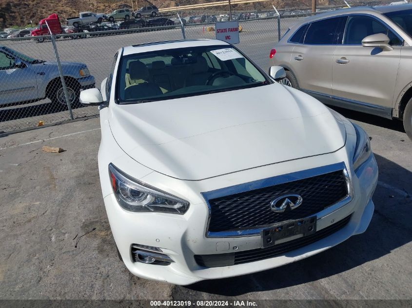 2015 Infiniti Q50 Hybrid Premium VIN: JN1AV7AR5FM850318 Lot: 40123019