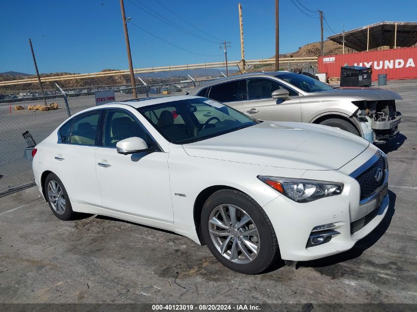 2015 Infiniti Q50 Hybrid Premium VIN: JN1AV7AR5FM850318 Lot: 40123019