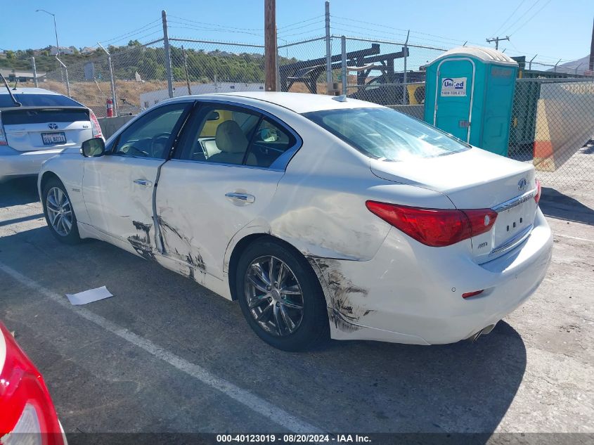 2015 Infiniti Q50 Hybrid Premium VIN: JN1AV7AR5FM850318 Lot: 40123019