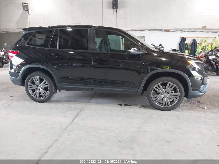 2021 Honda Passport Awd Ex-L VIN: 5FNYF8H59MB041606 Lot: 40123129