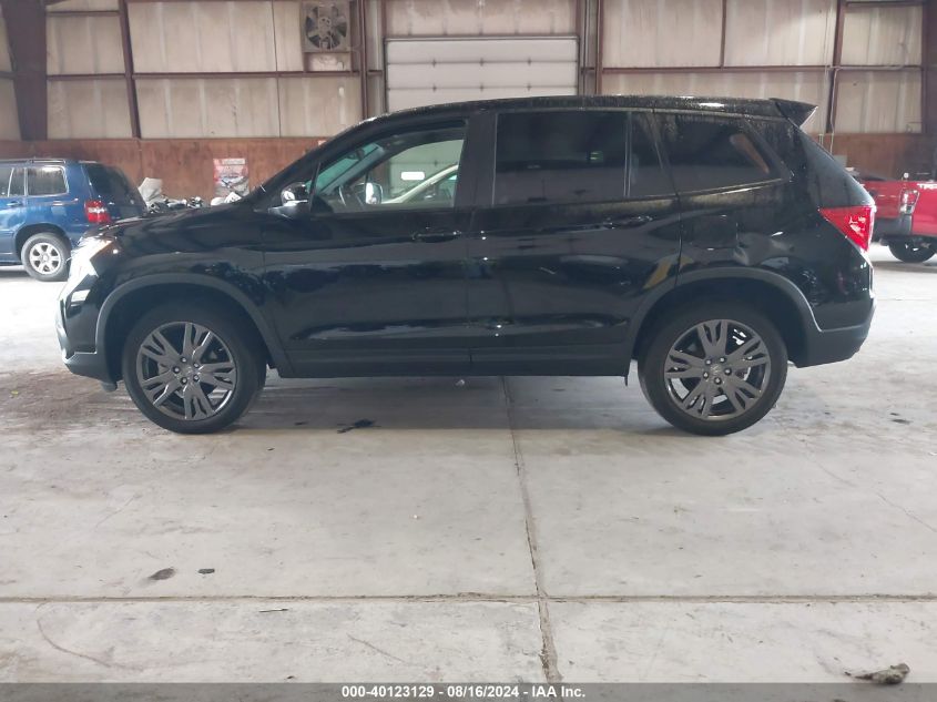 2021 Honda Passport Awd Ex-L VIN: 5FNYF8H59MB041606 Lot: 40123129