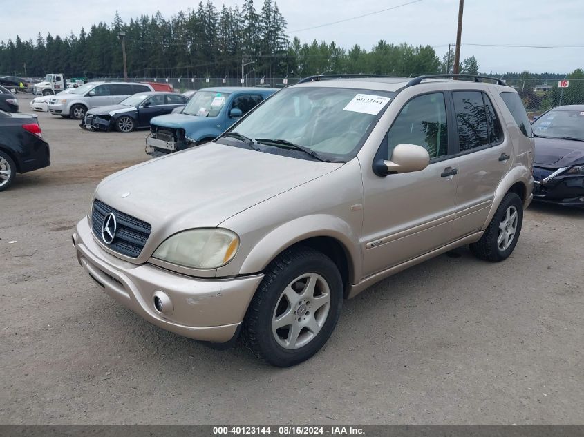 2001 Mercedes-Benz Ml 320 VIN: 4JGAB54E01A265204 Lot: 40123144