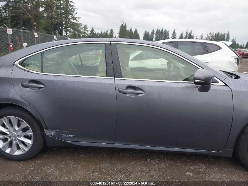 2013 Lexus Es 300H VIN: JTHBW1GG6D2000237 Lot: 40123167