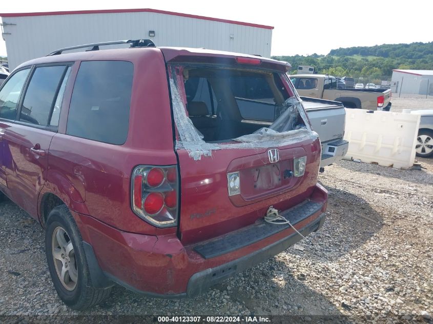 2006 Honda Pilot Ex-L VIN: 5FNYF28776B020769 Lot: 40123307