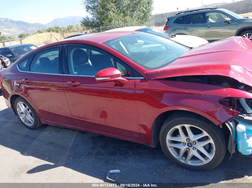 2014 Ford Fusion Se VIN: 3FA6P0HDXER163796 Lot: 40123473